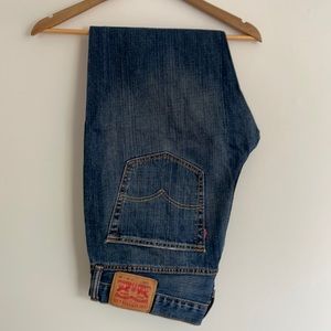 Levi Strauss & Co Mens 559 Dark Blue Denim Jeans 36x30